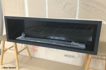 Биокамин в нишу на начальном этапе установки